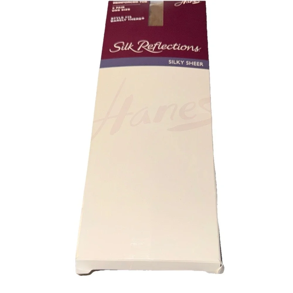 New Hanes Women's Silk‎ Reflections Silky Sheer Knee Highs  Color 775 - 2 Pairs